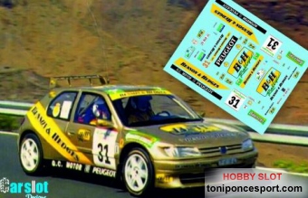 Calca Peugeot 306 Maxi Rallye El Corte Ingles 1997 - L. Raya / J. Negrin - 1/32