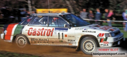 Subaru Legacy RS Rally nueva Zelanda 1990
