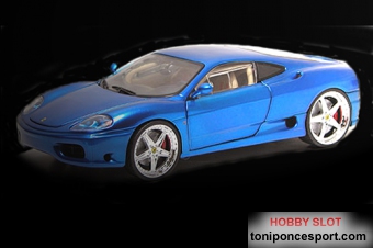 Ferrari 360 Modena azul metalizado - Hotwheels