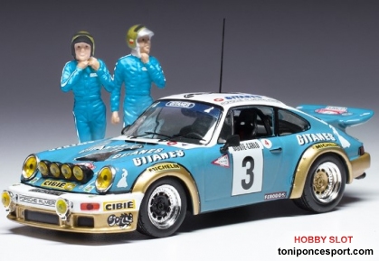 Porsche Carrera RS, No.3, Rally Monte Carlo , Winner Monte Carlo Series 1 with figurines, J.P.Nicolas/V.Laverne, 1978