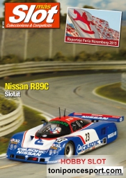 Revista N�153 portada Nissan R89C Slot.It + Feria de Nuremberg 2015