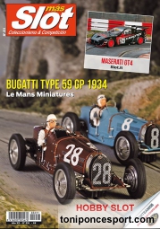 Revista N�231 portada Bugatti Type 59 GP 1934 Le Mans Miniature