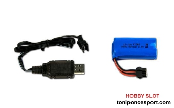 Bateria 6,4V/500 MAH + USB Charger (Seat Leon/Renault Sport RS01/Citroen C3/Hyundai)
