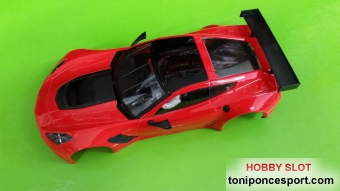 Carroceria Corvette C7R Test Car "RED" (Livery + Kit Cockpit) Tampo Defect