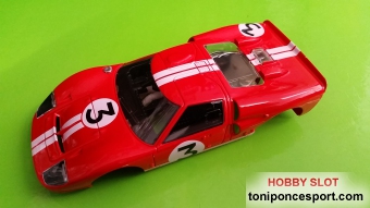Carroceria Ford GT40 RED N.3 (Livery + Kit Cockpit) (Tampo Defect)