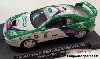 Toyota Celica GT-Fourt Ponce Rally El Corte Inglés 1996 "Jose Mª. Ponce - Gaspar Leon"