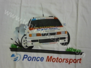 Camiseta PONCE MOTORSPORT caricatrua Mitsubishi Galant "To�i Ponce"  - Talla XXL