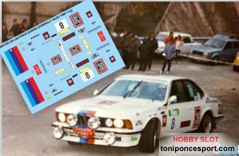 Calca BMW 635 Csi �Arehucas� Jose M�. Ponce Rally Valeo 1986 1/24