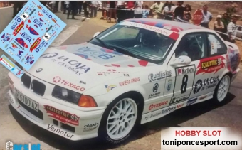 Calca BMW M3 E36 Rallye Telde 2.001 " To�i Ponce - Pedro Delgado " 1/18