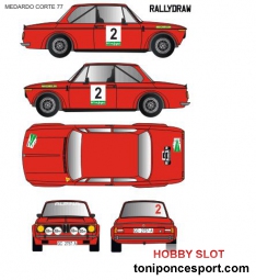 Calca BMW 2002 Rallye El Corte Ingles 1977 - Medardo Perz 1/43