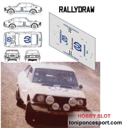 Calca Toyota Levin Rallye El Corte Ingles 1977 "J.Mª. Ponce - E. Macias" 1/32