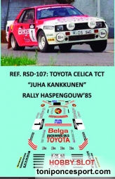 Calca Toyota Celica Twin Can Rallye Haspengouw 85 Kankunen