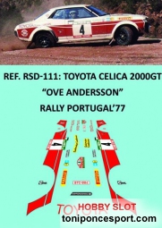 Calca Toyota Celica 2000GT Oven Andersson - 1/32
