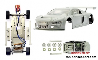 LMS GT3 White Body Racing Kit con Chasis R2  