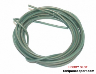 Cable elctrico de silicona libre de oxgeno (OFC) VERDE