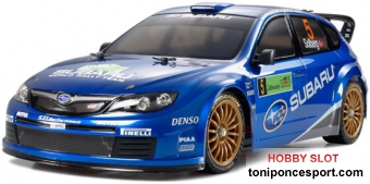  SUBARU IMPREZA WRC'08 CON LUCES LED (TT-01E) + bateria y cargador, sin pintar y sin montar (no emisora)  
