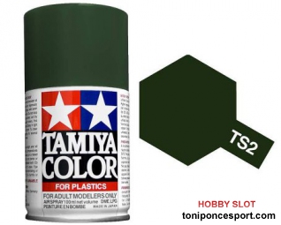 Spray Pintura Esmalte TS-2 Verde Oscuro
