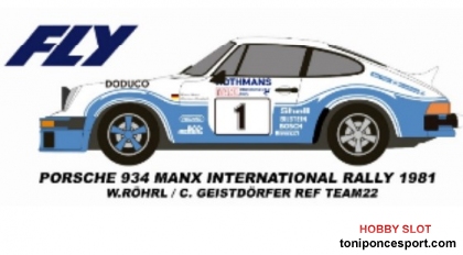 Porsche 934 Rally Manx 1981 Rohrl / Geistdorfer + Caja Especial Ed. Limitada 150 und.