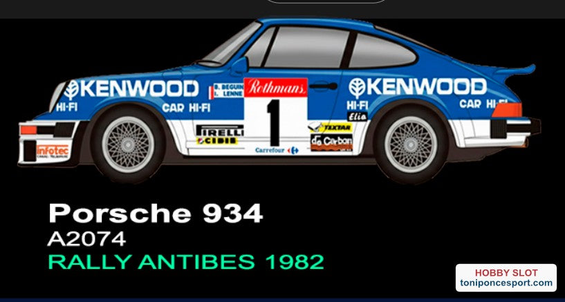 Porsche 934 Relly Antibes 1982