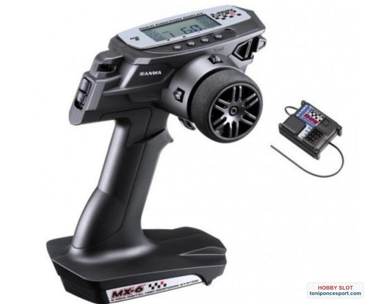 Emisora Sanwa mx-6 + receptor RX391W waterproof.