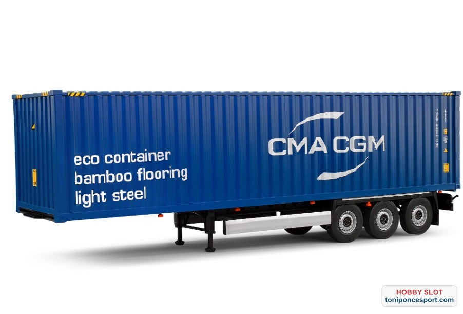 Trailer Semirremolque Porta Contenedores 2024 Azul.