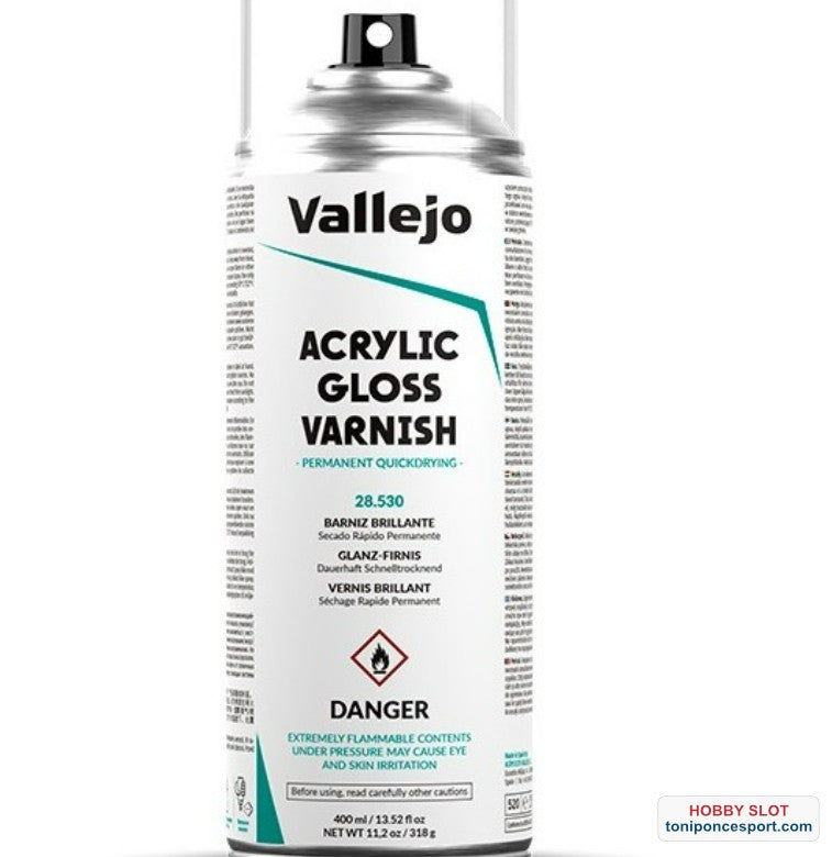 Barniz Spray Brillante Acrilico 400 ml.