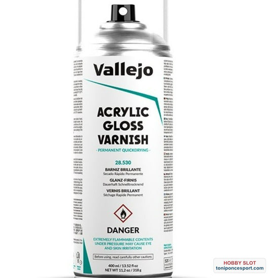 Barniz Spray Brillante Acrilico 400 ml.