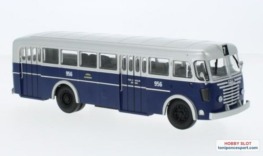 Autobus Ikarus 60 Transporte Urbano de Budapest 1965 Azul/Plateado 1:43