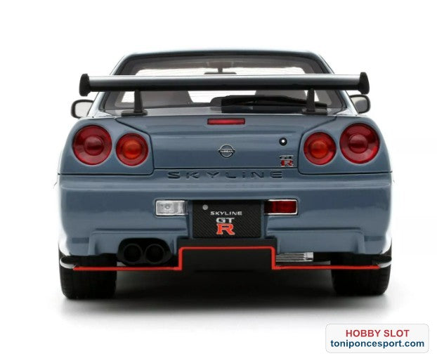NISSAN SKYLINE GT-R (BNR34) WITH BODY KIT STEALTH GREY 2025