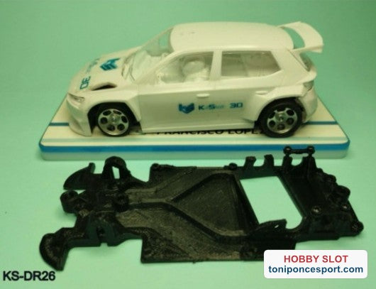 Chasis angular DUAL RADIKAL compatible Skoda Fabia R2 Scaleauto.