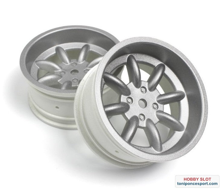 Llantas FS15 Sport 8 Spoke Wheel Silver 26mm (OS 6mm-Pr)