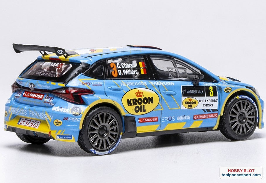 Hyundai i20 N Rally2 Spa Rally 2024 #3 flag Cherain Cédric flag Withers Damien