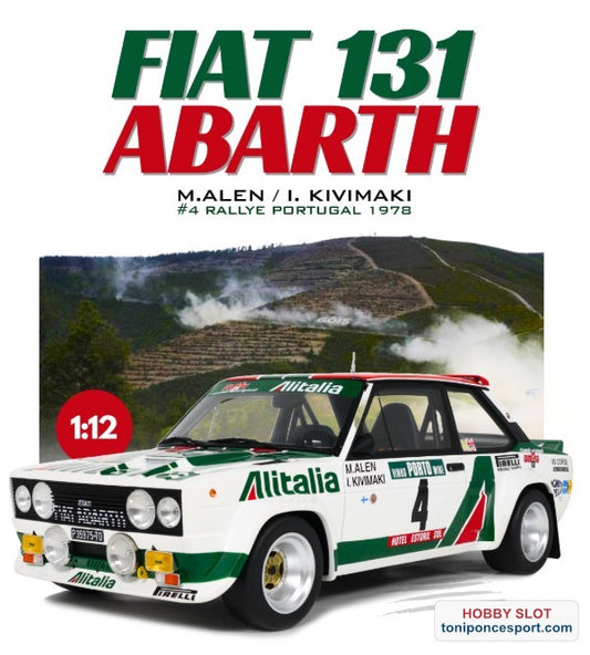FIAT 131 ABARTH WHITE M. ALEN RALLYE PORTUGAL 1978