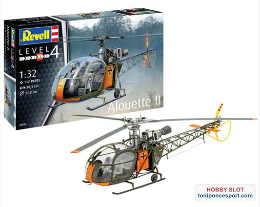 Helicóptero Alouette II 1:32