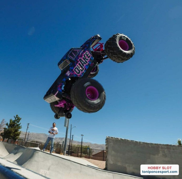 QUAKE 223S DSC 2WD RTR Brushless Monster Truck Purple 1/10