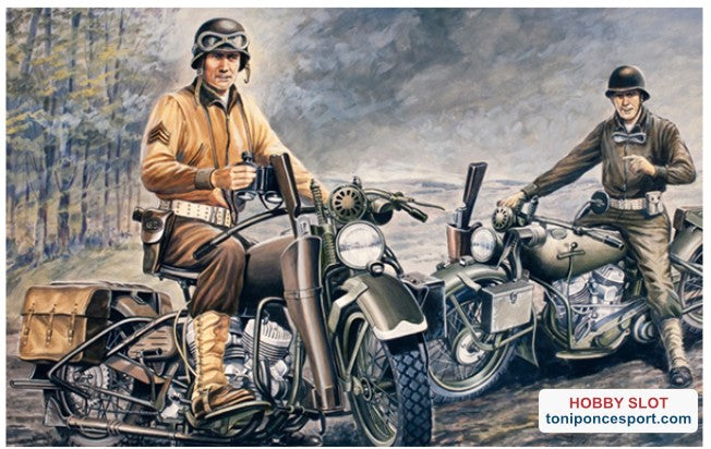 Moto militar U.S. Motorcycles WW2 1:35