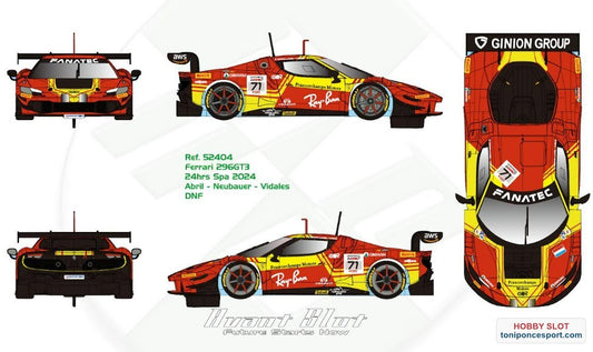Ferrari 296 GT3 - 24 Horas de Spa 2024.