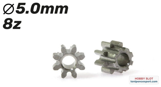 Piñón 8d. M50 acero para eje 2mm ø5,0mm x 2mm