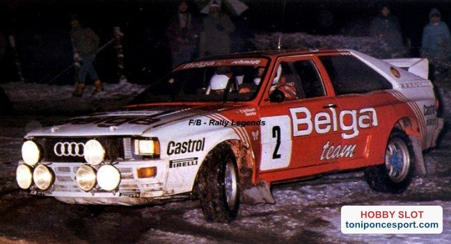 Audi Quattro A2 Rally Boucles de Spa 1985 - B. Waldegård / H. Thorszelius