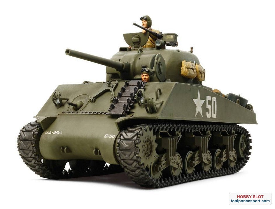 Tanque M4A3 con motor a escala 1/35