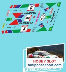 Calca Subaru Legacy Chatriot Tour de Corse 1991
