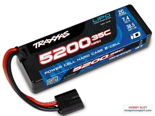 Bateria Lipo 5200mAh 7.4v 2-cell 35C.