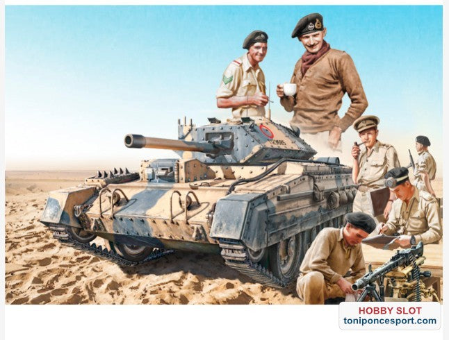 Tanque Crusader Mk. III with British Crew 1:35