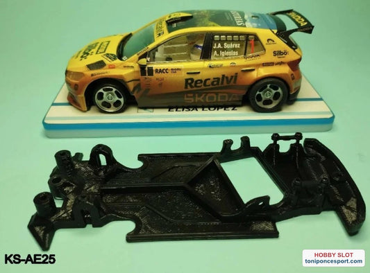 Chasis angular RACE EVO compatible Skoda Fabia R2 SCX.