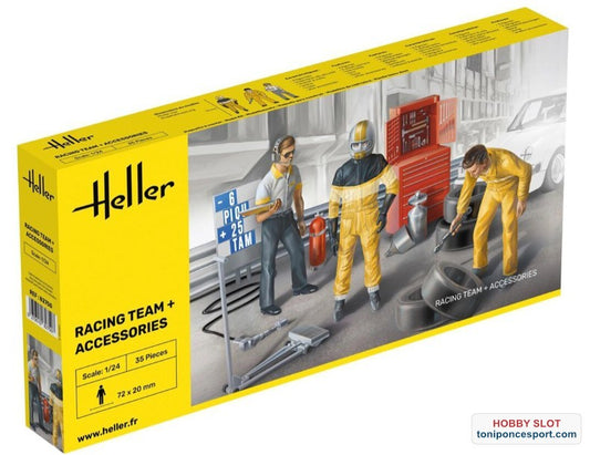 Figuras Equipo de carreras Kit 1/24