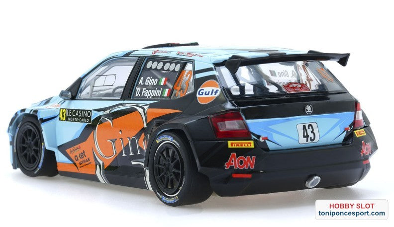 Skoda Fabia R5 Rally Montecarlo 2020 #43 Gulf - A. Gino - R Version
