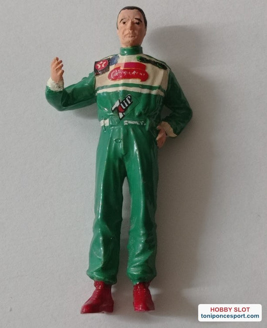 Figura piloto rallye decoración 1/24 7Up / Campofrio, Ponce.