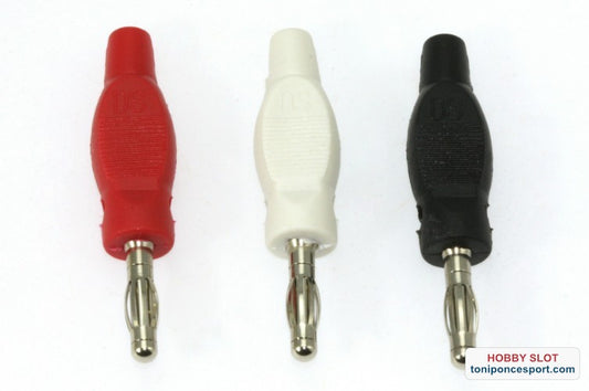 Bananas 4mm. en 3 colores para conexión de mandos