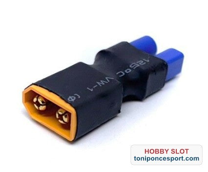 Adaptador Conector EC3 (hembra) a XT60 (macho) - Versión compacta