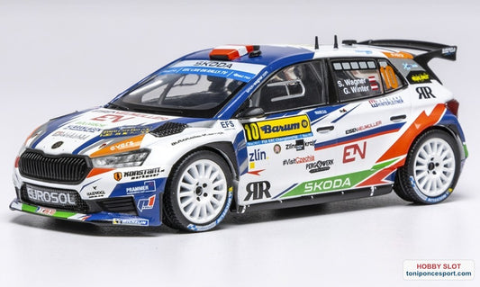 Skoda Fabia RS Rally2 #10 S. Wagner / G. Winter Barum Rally 2023.